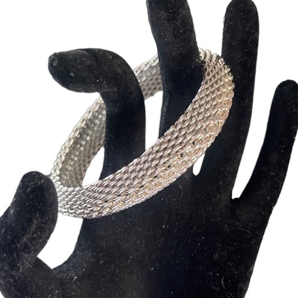 Jewelry - STERLING SILVER LUXURY LARGE BOLD MESH BRACELET